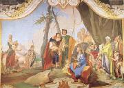 Giovanni Battista Tiepolo Rachel Hiding the Idols from her Father Laban (mk08) Spain oil painting artist